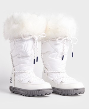 Superdry Stealth Snow Női Csizma Fehér | DWHMB3786